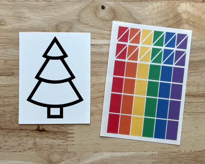 Mini Christmas Tree Suncatcher, Holiday Craft Kit