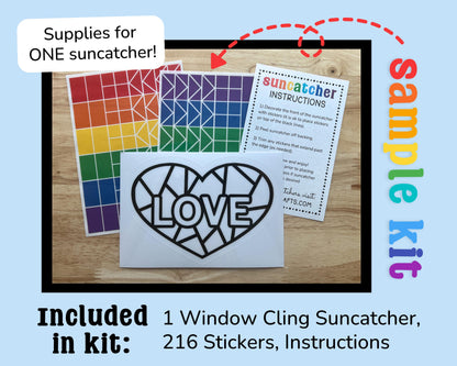 Personalized Halloween Suncatcher Sticker Craft Kit