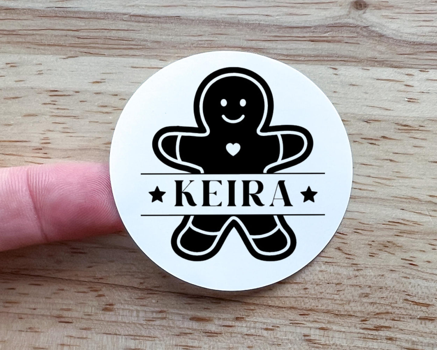 Gingerbread Man Christmas Gift Labels (Set of 10)