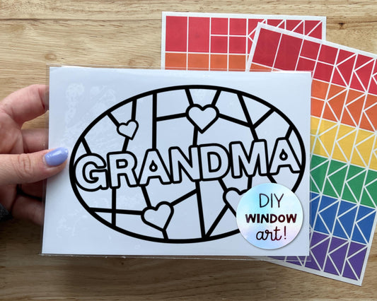 Grandma Suncatcher Sticker Craft Kit