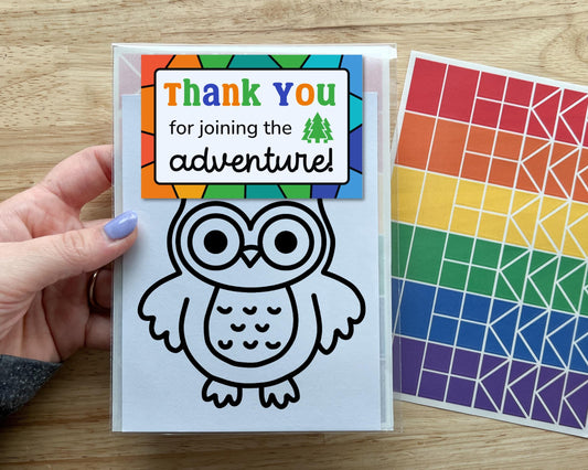 Owl Suncatcher Craft Party Favor