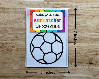 Soccer Suncatcher Sticker Craft Kit