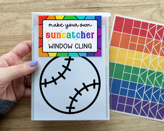 Baseball Suncatcher Sticker Craft Kit