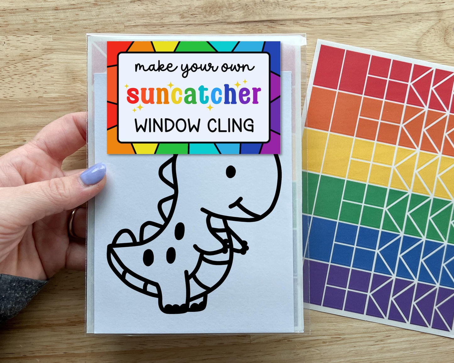 Dinosaur Suncatcher Sticker Craft Kit