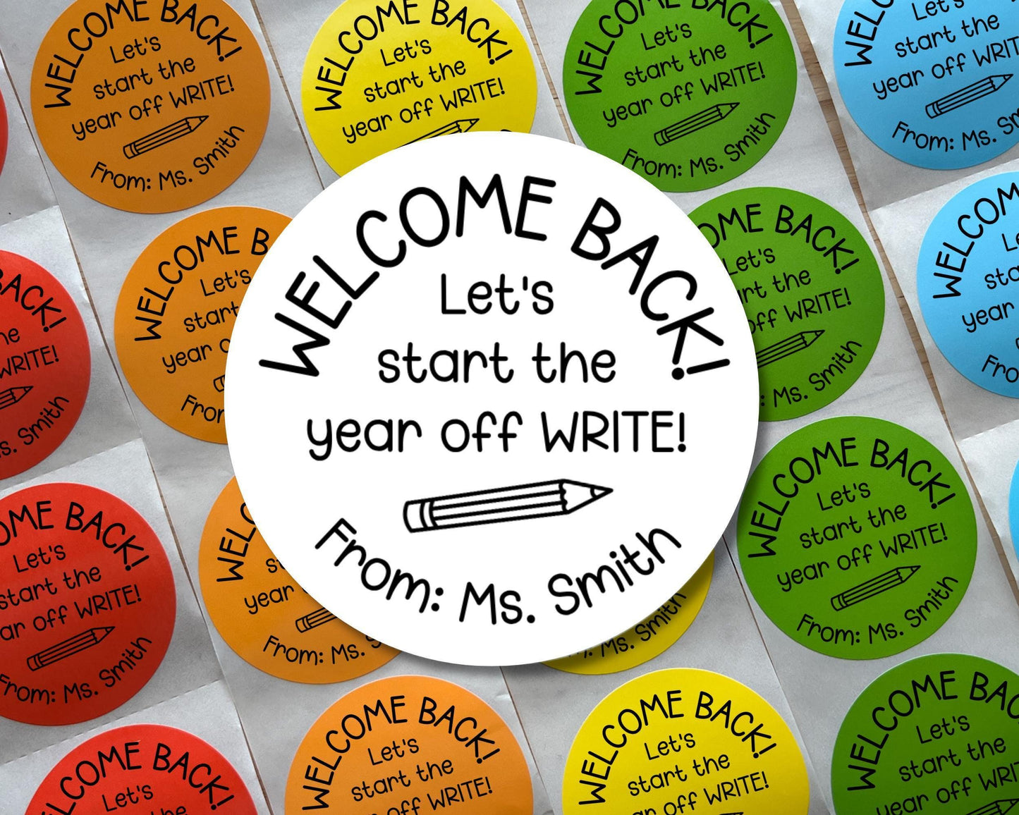 First Day of School Favor Labels (Set of 10)