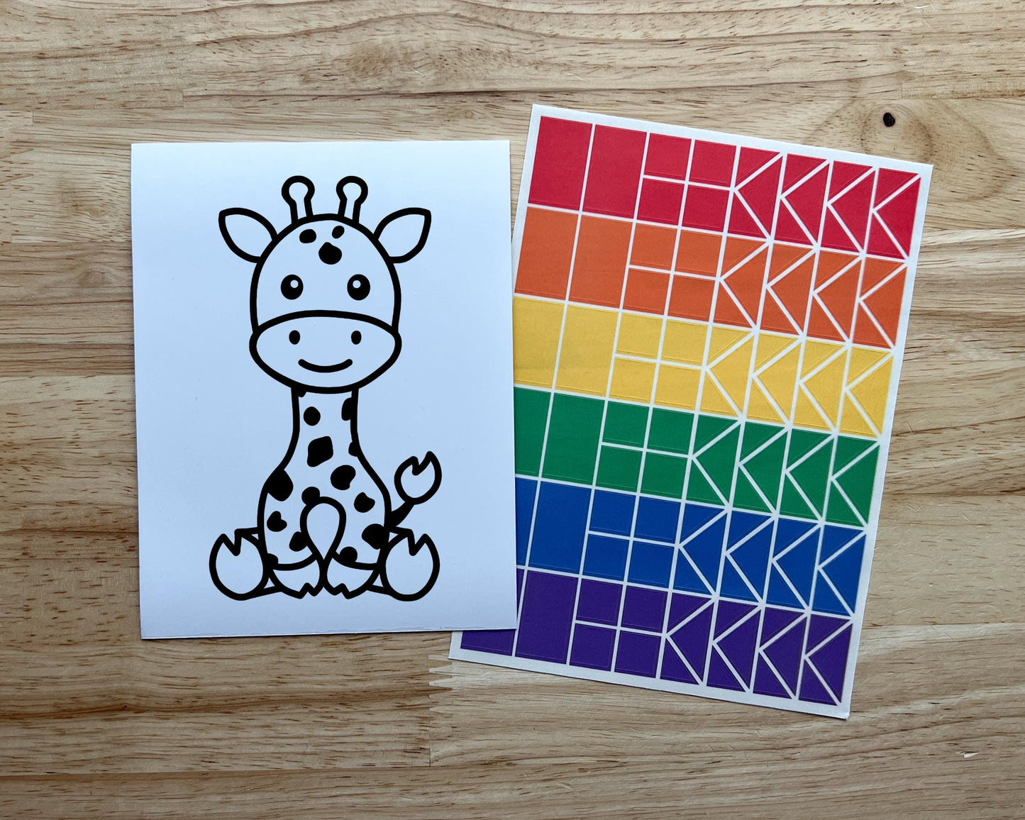 Giraffe Suncatcher Craft Party Favor