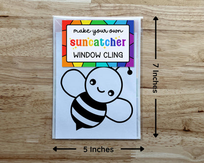 Bee Suncatcher Sticker Craft Kit