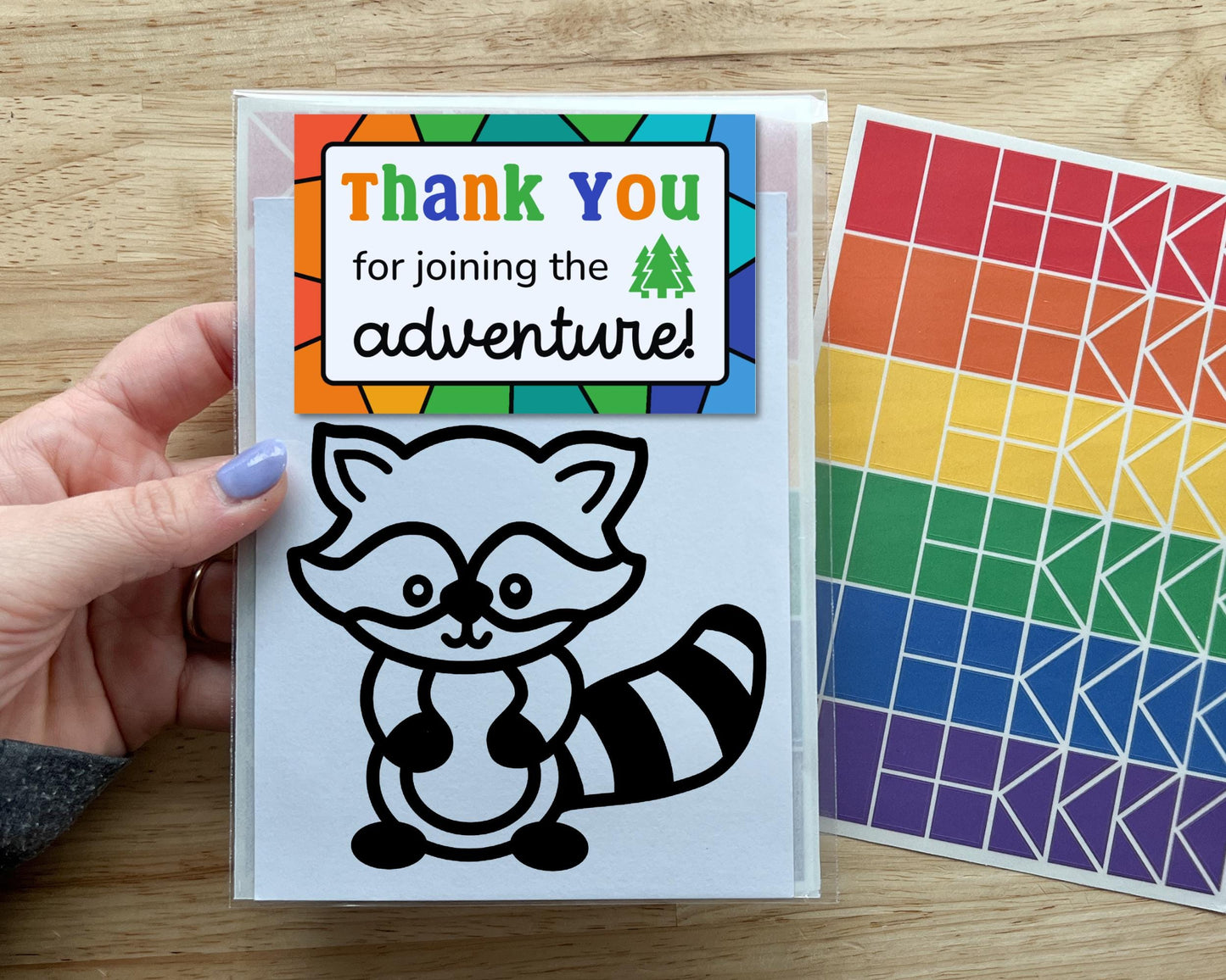 Raccoon Suncatcher Craft Party Favor