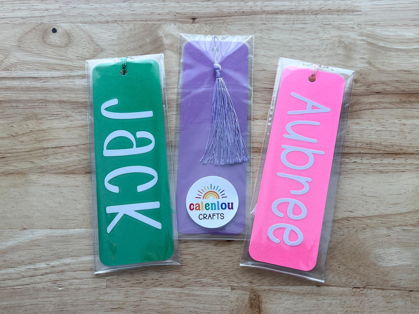 Personalized Cardstock Name Bookmark