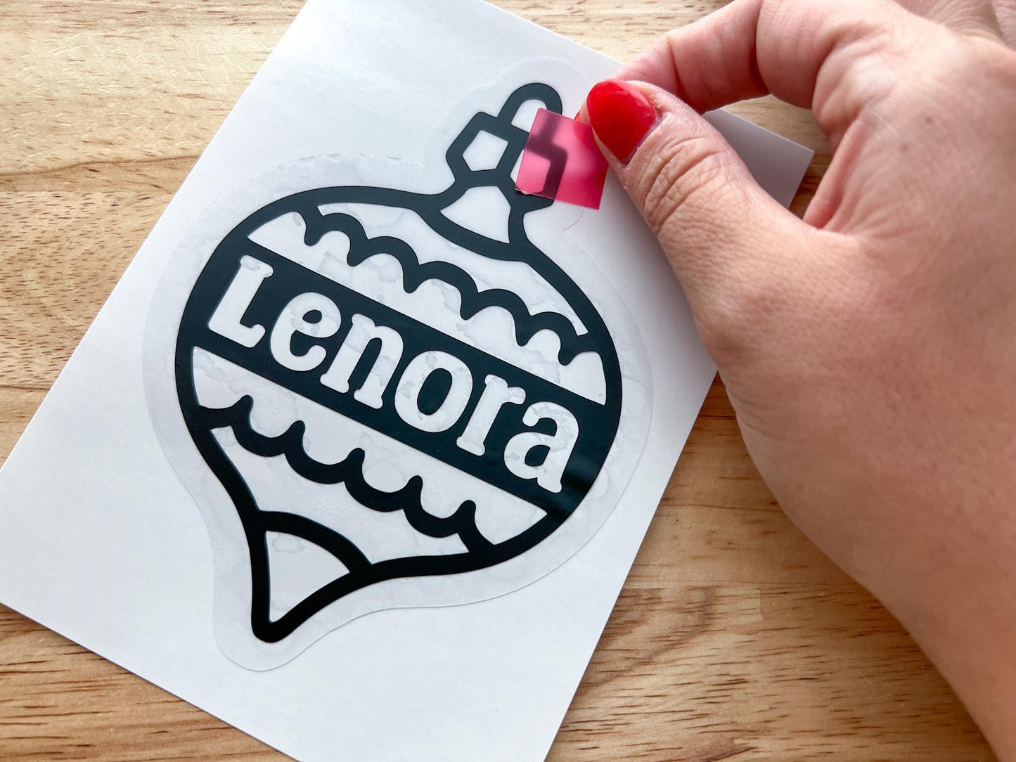 Personalized Christmas Ornament Suncatcher Sticker Craft Kit