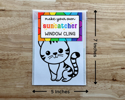 Cat Suncatcher Sticker Craft Kit