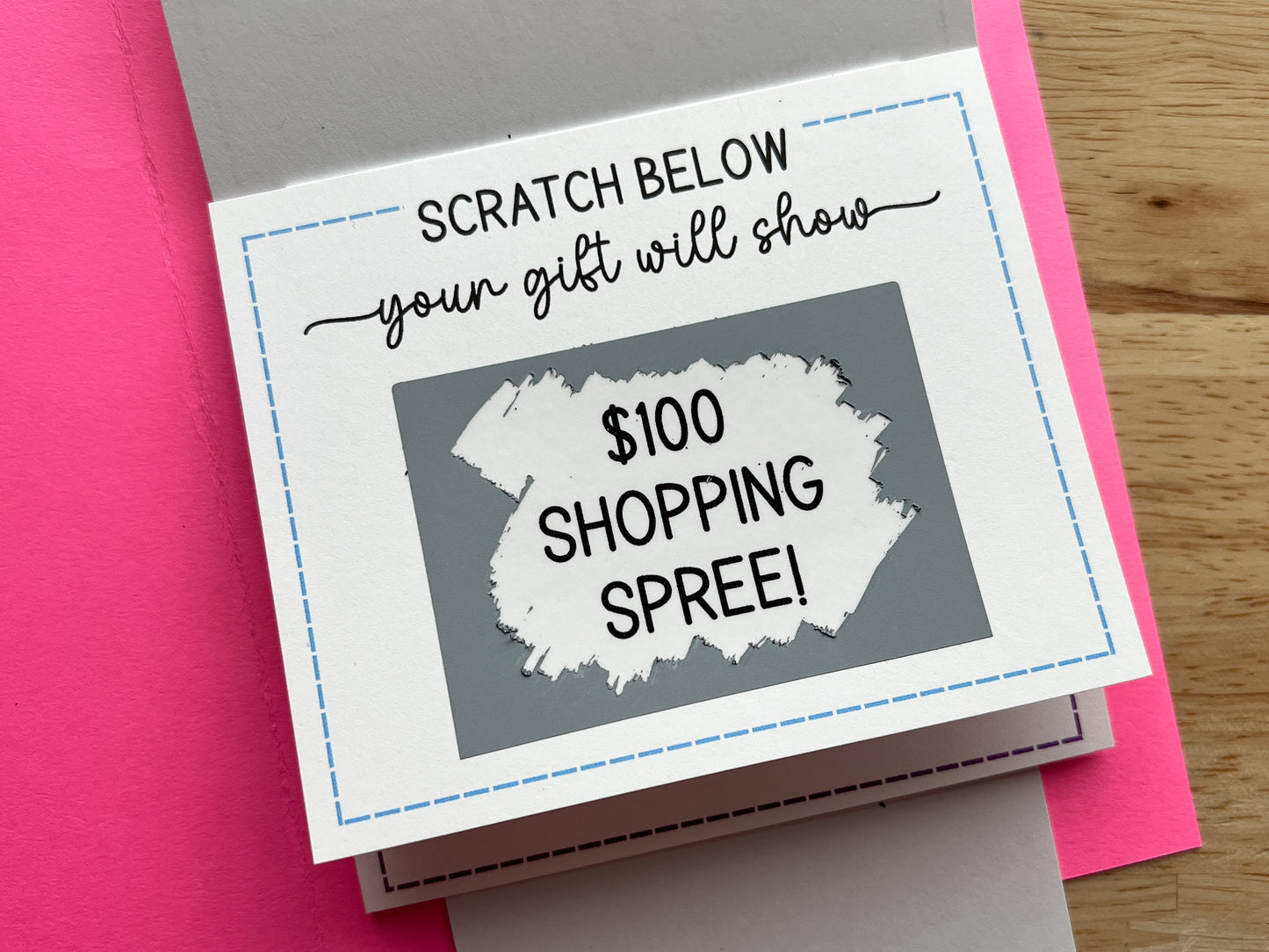 Birthday Gift Scratch Reveal Card