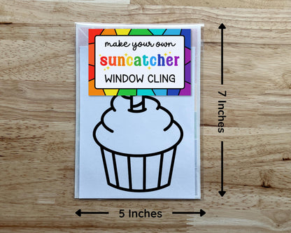 Birthday Suncatcher Sticker Craft Kit, Set of 4