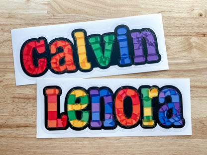 Personalized Large Name Suncatcher Sticker Craft Kit