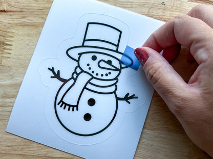 Snowman Suncatcher Sticker Holiday Craft Kit