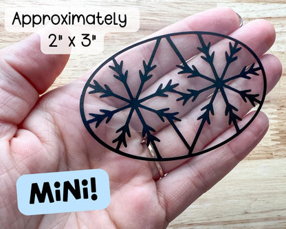 Mini Snowflake Suncatcher Sticker Holiday Craft Kit