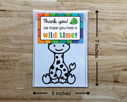 Giraffe Suncatcher Craft Party Favor