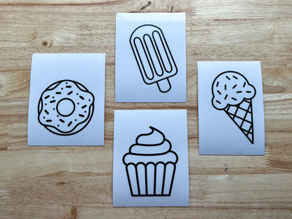 Sweet Treat Suncatcher Sticker Craft Kit, Set of 4