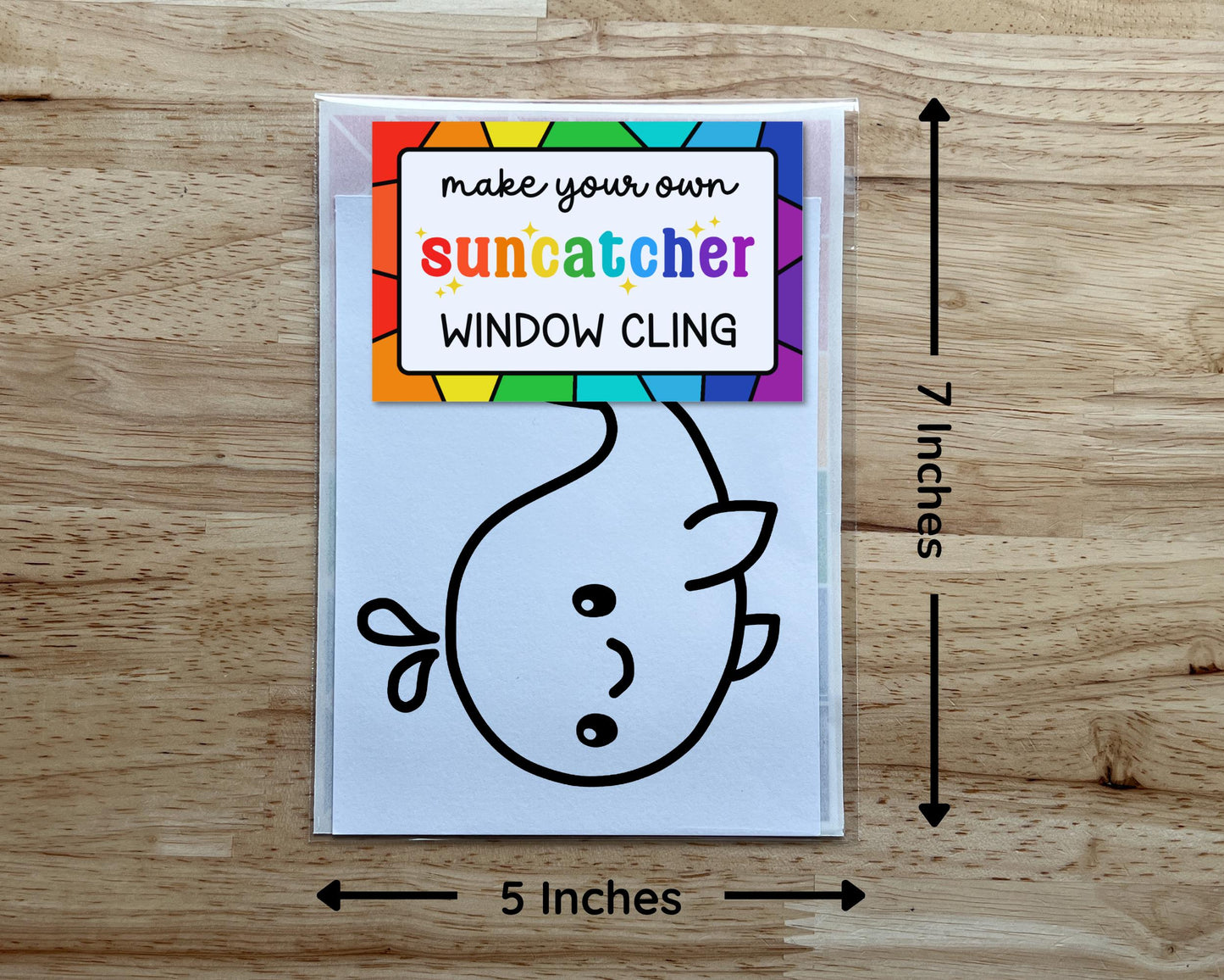 Whale Suncatcher Sticker Craft Kit