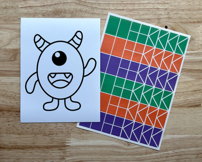 Monster Suncatcher Craft Party Favor