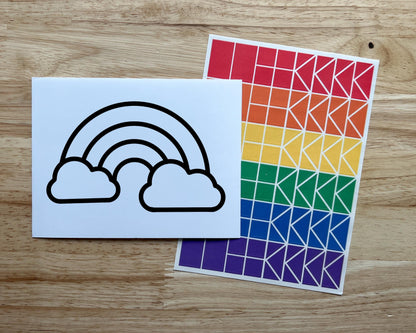 Rainbow Bright Suncatcher Craft Party Favor