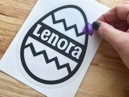 Personalized Easter Egg Suncatcher Sticker Craft Kit