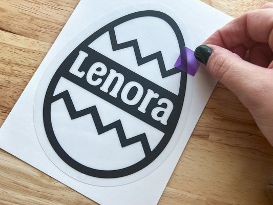 Personalized Easter Egg Suncatcher Sticker Craft Kit