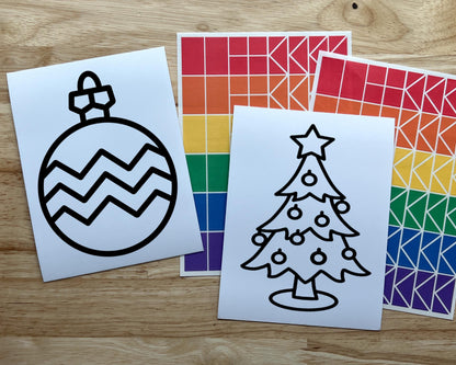 Christmas Suncatcher Sticker Craft Kit, 2 Pack