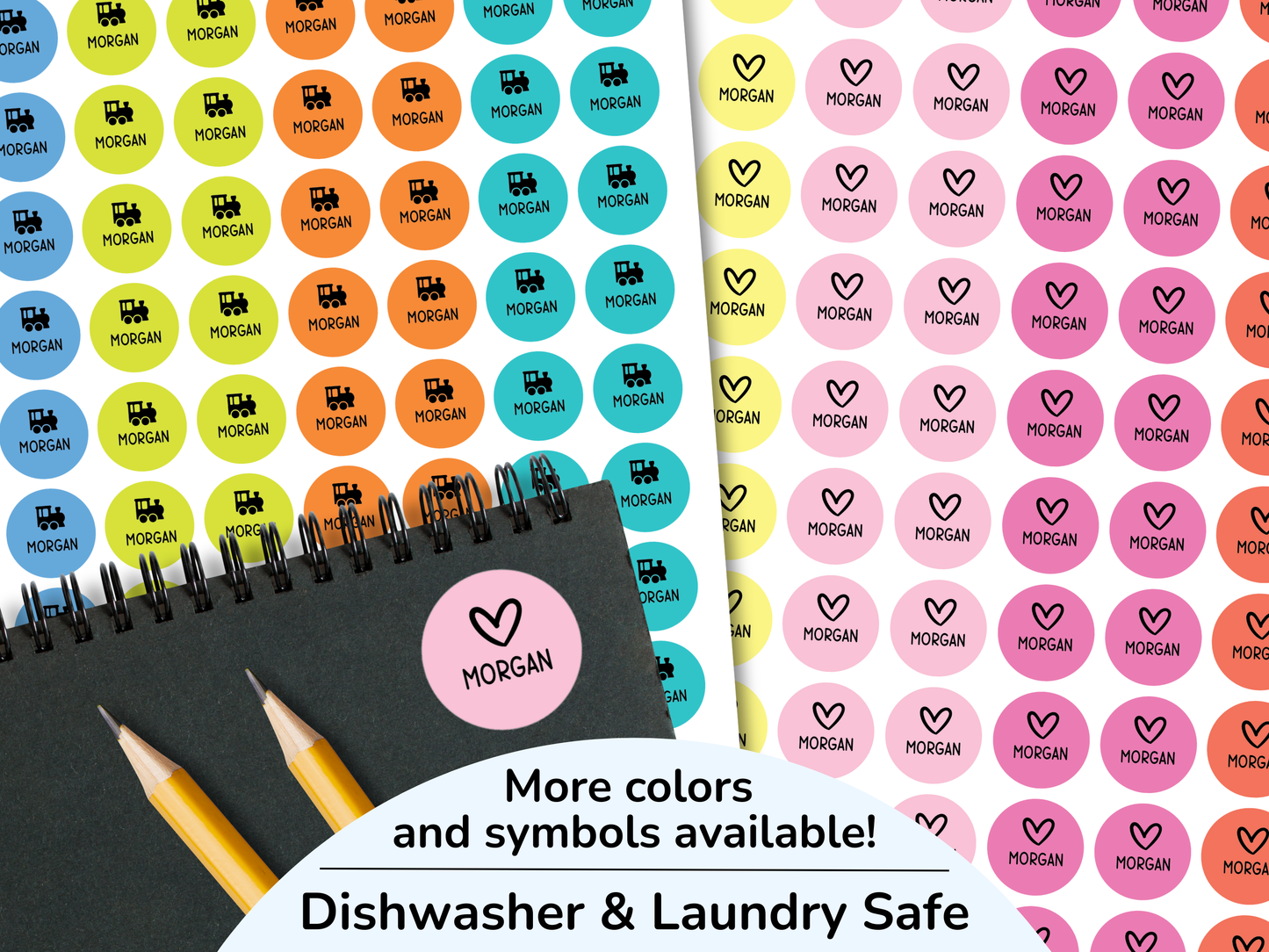 48 Round Clothes Tag Labels