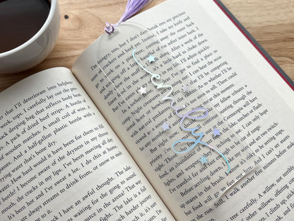 Personalized Holographic Bookmark, Glow in the Dark