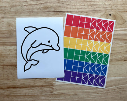Dolphin Suncatcher Sticker Craft Kit