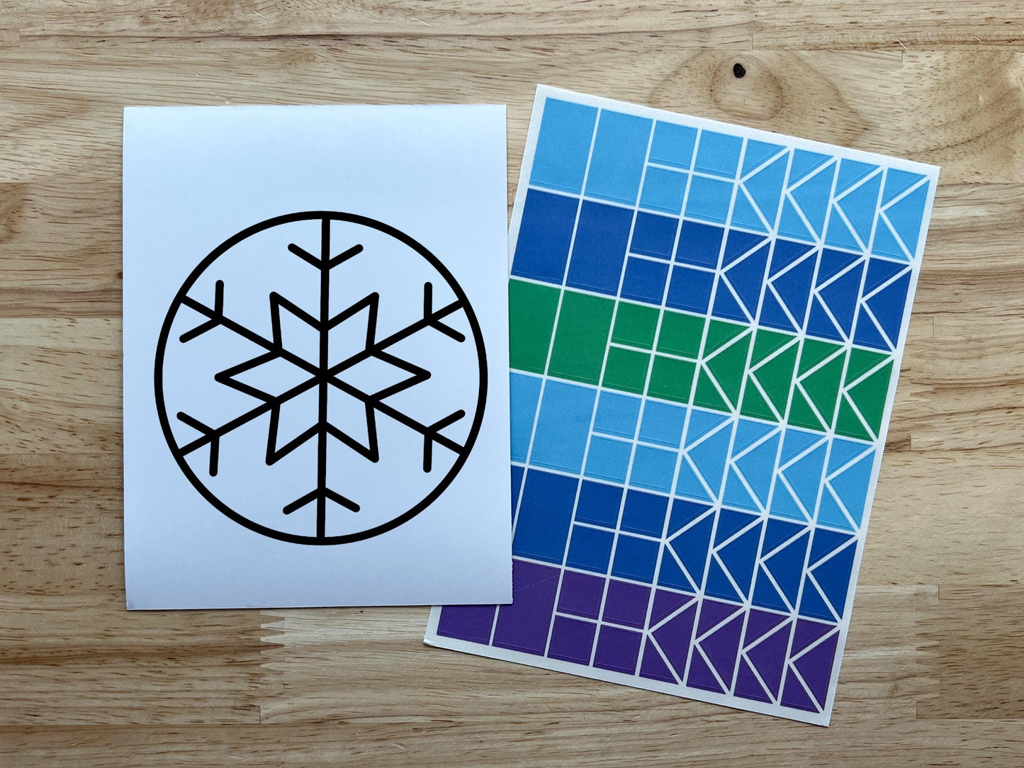 Snowflake Suncatcher Sticker Holiday Craft Kit