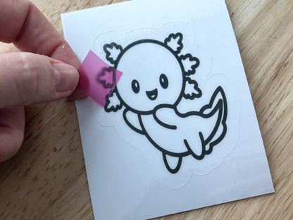 Axolotl Suncatcher Sticker Craft Kit