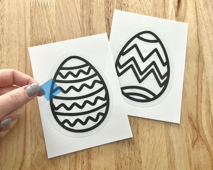Easter Egg Suncatcher Sticker Craft Kit, Set of 4