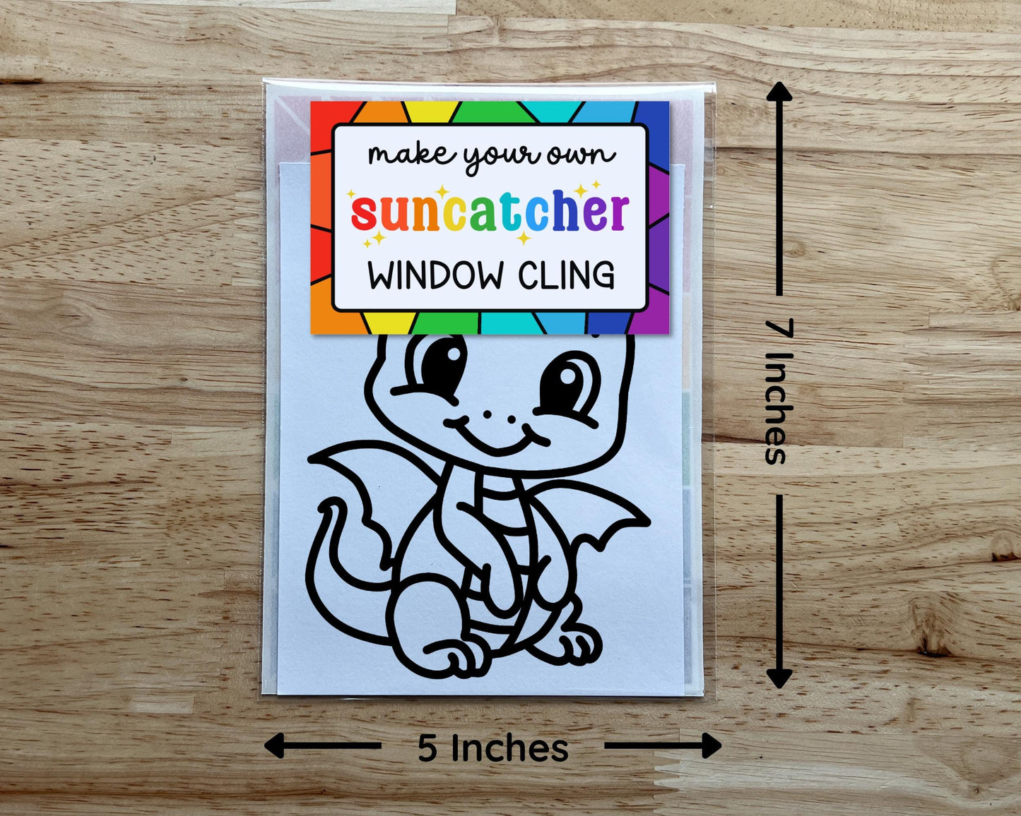 Dragon Suncatcher Sticker Craft Kit