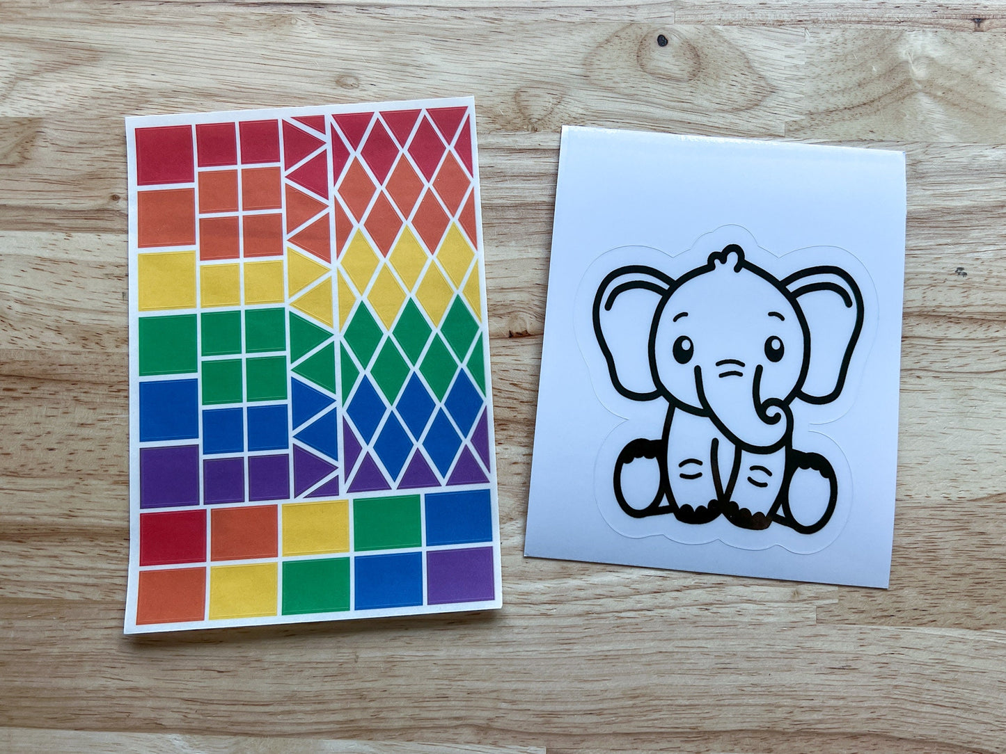 Elephant Suncatcher Sticker Craft Kit