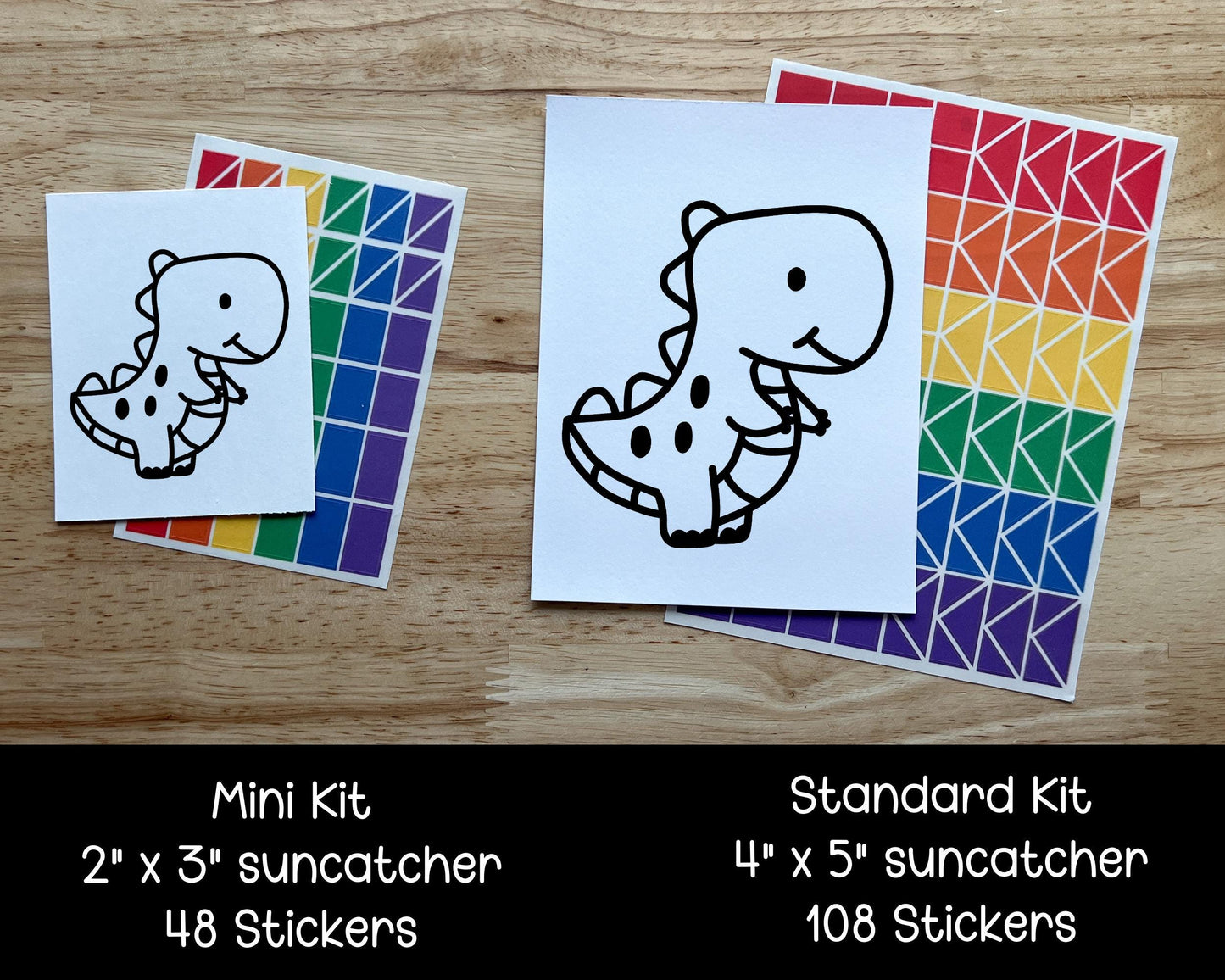 Dinosaur Valentine Class Favor, Suncatcher Craft Kit