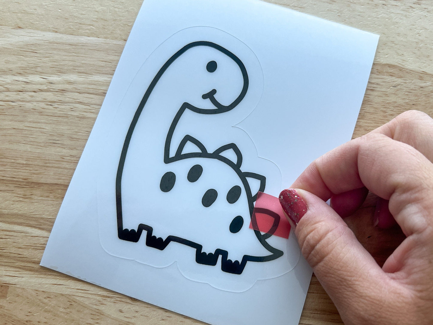 Brontosaurus Suncatcher Sticker Craft Kit