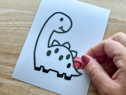 Brontosaurus Suncatcher Sticker Craft Kit