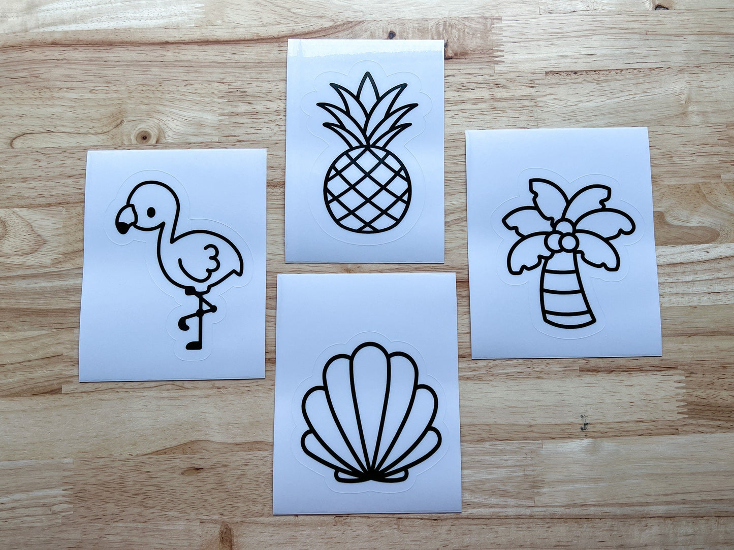 Beach Suncatcher Sticker Craft Kit, Set of 4