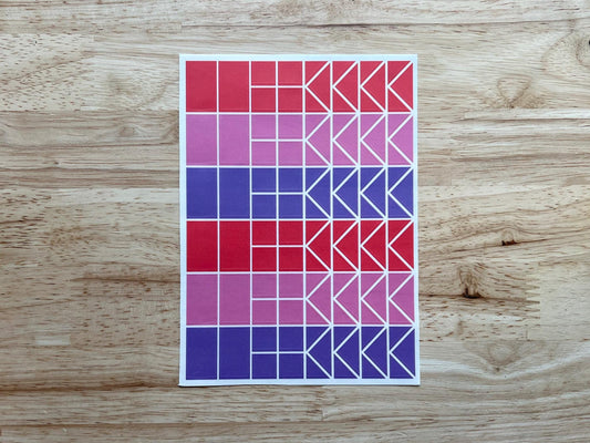 Valentine Stained Glass Stickers