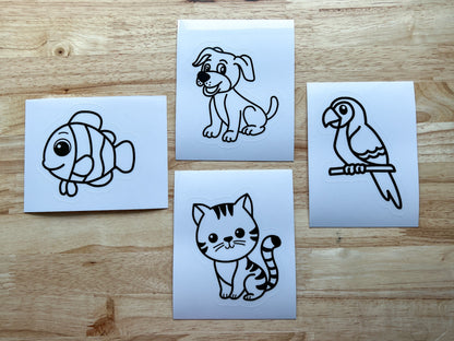 Pet Suncatcher Sticker Craft Kit Set of 4