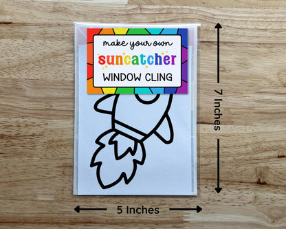Rocket Suncatcher Sticker Craft Kit