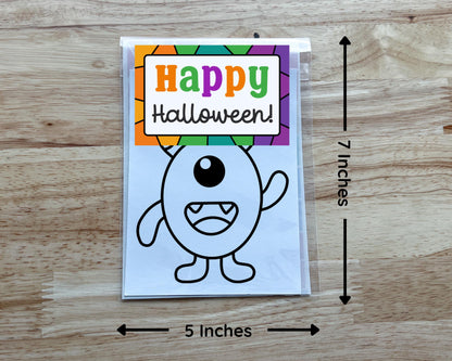 Monster Suncatcher Sticker Craft Kit, Set of 4