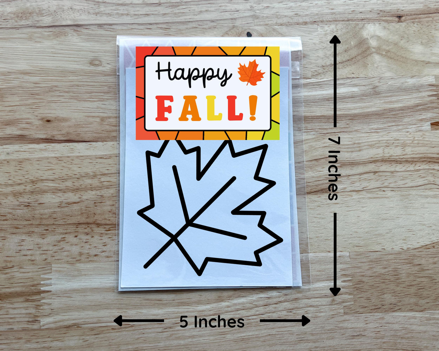 Fall Suncatcher Sticker Craft Kit, Set of 4