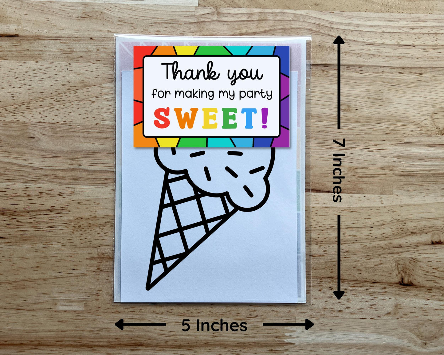 Ice Cream Suncatcher Craft Party Favor