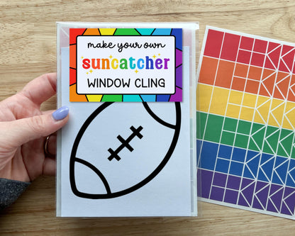 Football Suncatcher Sticker Craft Kit