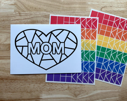 Mom Suncatcher Sticker Craft Kit