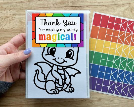 Dragon Suncatcher Craft Party Favor