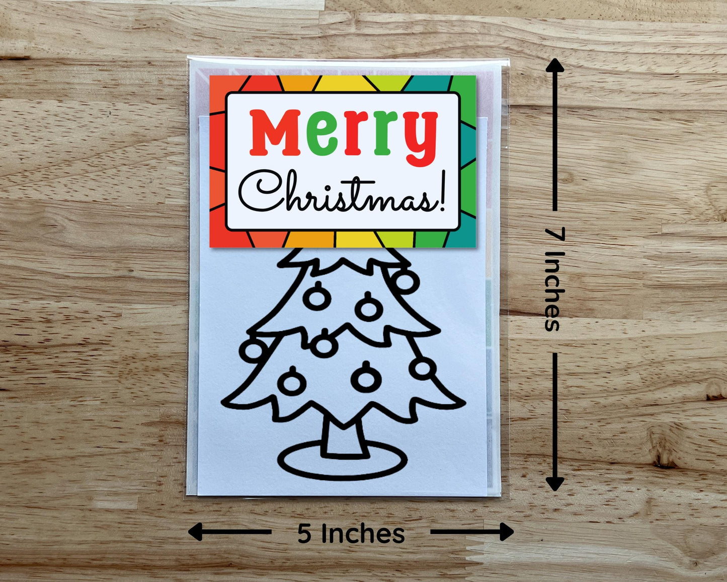 Christmas Tree Suncatcher, Holiday Craft Kit